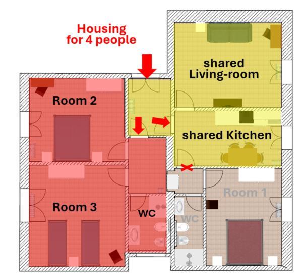 Apartmán Casa Vacanza Piramidea, Torre Di Pisa Exteriér fotografie